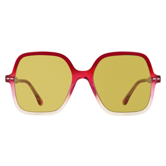 Isabel Marant Square Sunglasses IM0077GS Z6V70 Red-Yellow Gradient 56mm - Picture 2 of 2